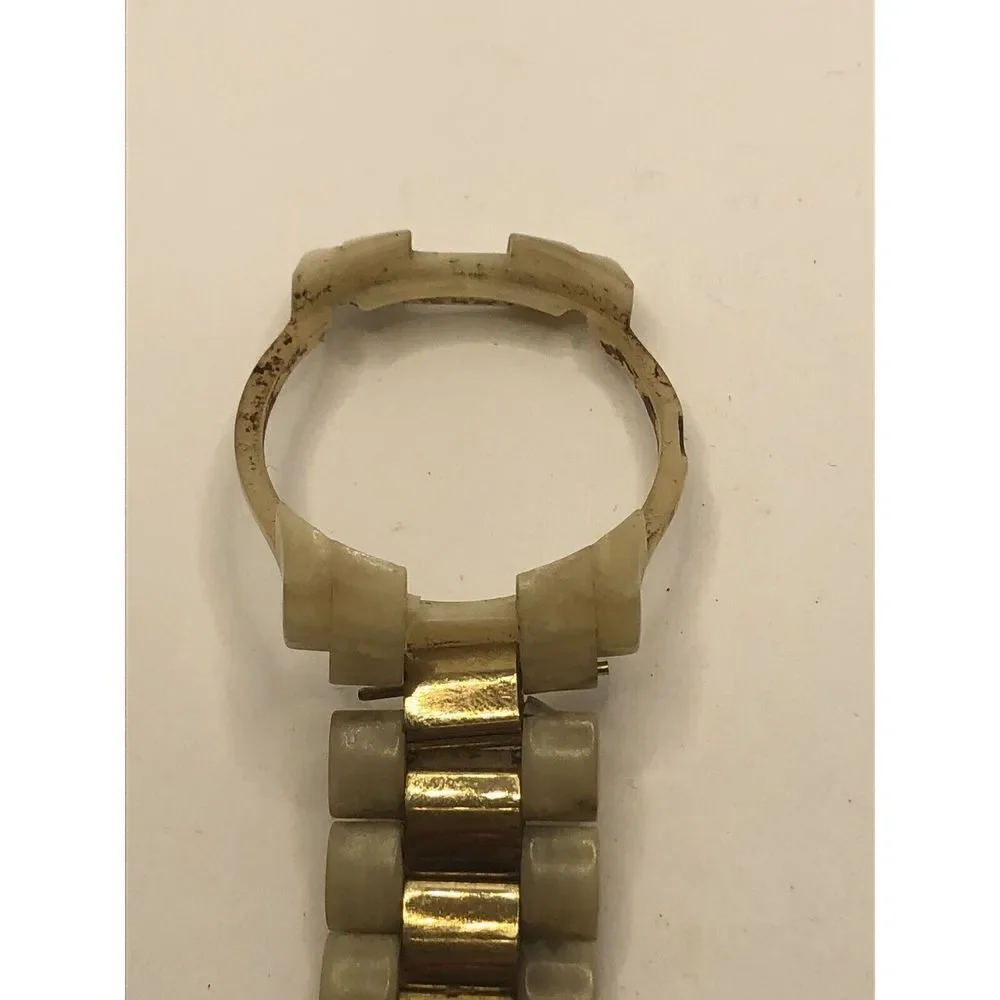 Michael Kors Watch Parts Band 20mm Case 36mm Crystal 2tone Plastic Links PY339